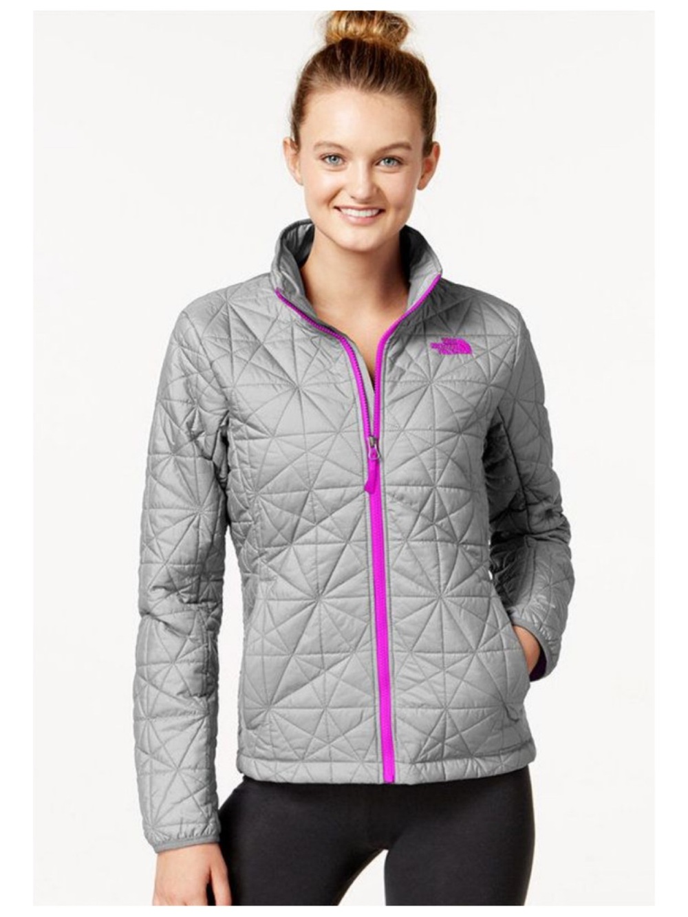 The North Face Tamburello Quilted Jacket Womens XXL Grey Gorpcore